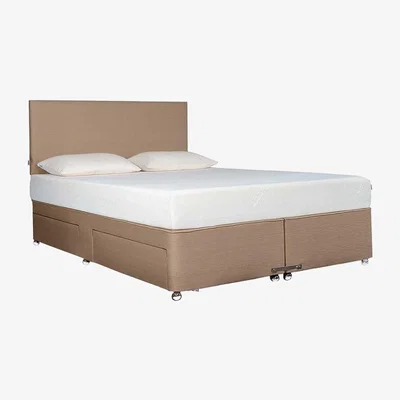 Barker and Stonehouse Tempur Ardennes Divan Bed Base, Brown | Barker & Stonehouse