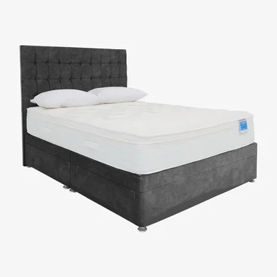 Furniture Village Sleep Story - Memory Hybrid Side Ottoman Divan Set - Small Single