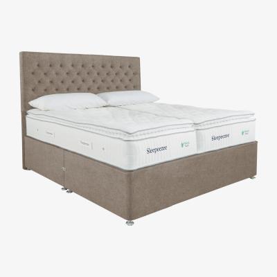 Furniture Village Sleepeezee - Natural Touch 3000 Pillowtop Zip and Link Divan Set - Brown