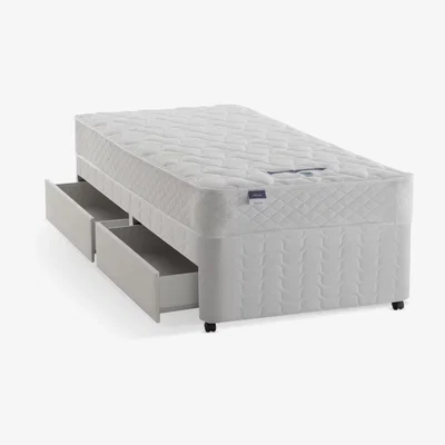 John Lewis Silentnight Sleep Soundly Miracoil Comfort Divan Base and Mattress Set, Firm, Single