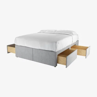 Sofa.com Double Divan Base in Goodwin Grey Sandgate - sofa.com