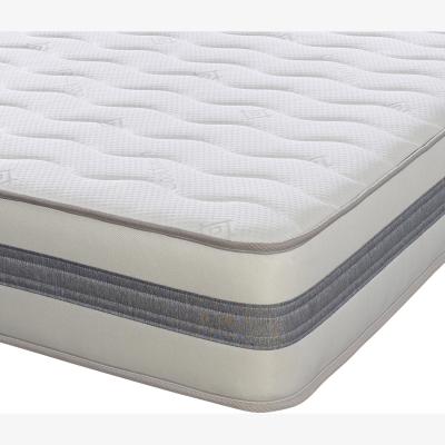 The Range The Cooltouch Core G3D 22cm Deep GreyWhite Border Foam Free Spring Mattress - White / Small Double