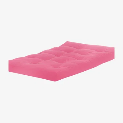 The Range 3 Seater Fibre Filled Futon Mattress - pink / Small Double