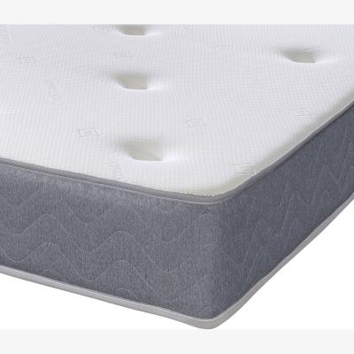 The Range The Cooltouch Core Galaxy Grey Border Tufted Foam Free Spring Mattress - White / Small Double