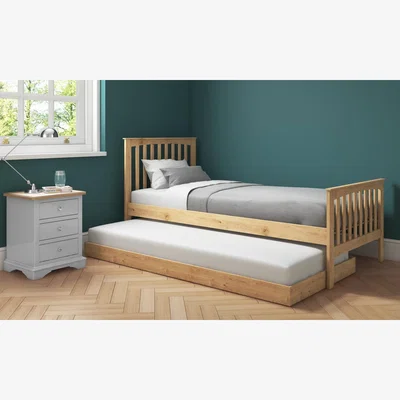 Furniture123 Oxford Guest Bed in Pine With Pop-up Trundle