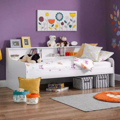 Happy Beds Grace - Single - Day Bed - White - Wood - 3ft - Happy Beds