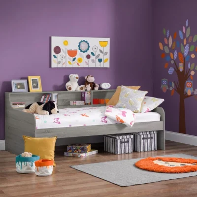 Happy Beds Grace - Single - Day Bed - Grey - Wood - 3ft - Happy Beds