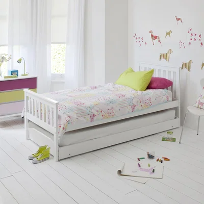 The Range Millie Day Bed with Trundle - White