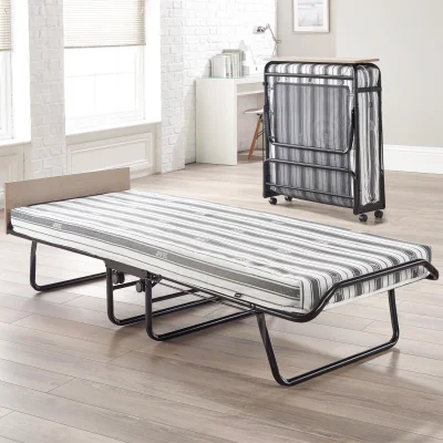 The Range Jay-Be Supreme Automatic Folding Bed with Comfort Mattress - Black