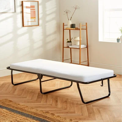 The Range Single Folding Bed With Mattress - Black