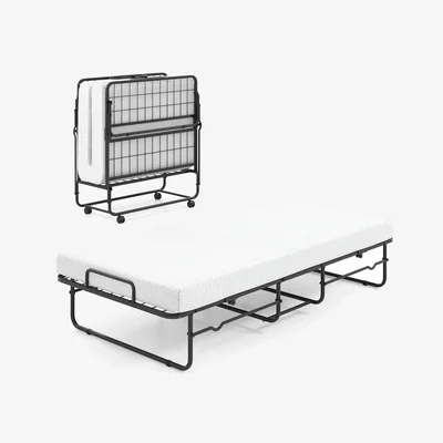 The Range Single Size Rollaway Guest Bed - White