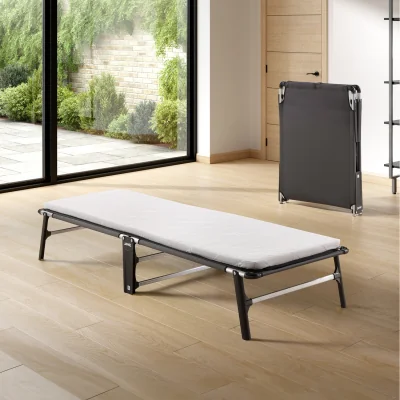 The Range Jay-Be CE70 Compact Folding Bed with e-Fibre Mattress - Black