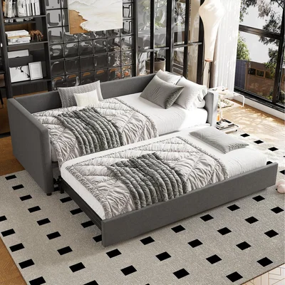 The Range Upholstered Daybed Sofa  - Grey