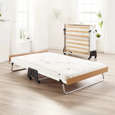 The Range Jay-Be Folding J-Bed with Anti-Allergy Pocket Sprung Mattress - Small Double - Black