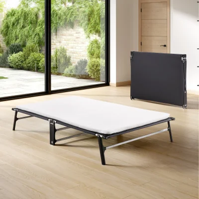 The Range Jay-Be CE120 Compact Folding Bed with e-Fibre Mattress - Black