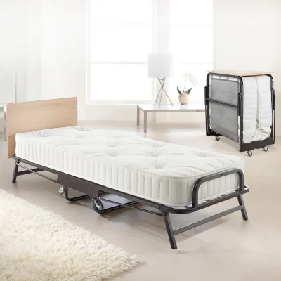 The Range Jay-Be Crown Premier Folding Bed with Deep Sprung Mattress - Single - Black