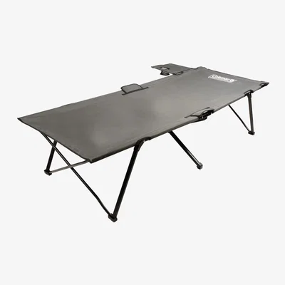 The Range Coleman Packaway Steel Camping Folding Bed - Grey