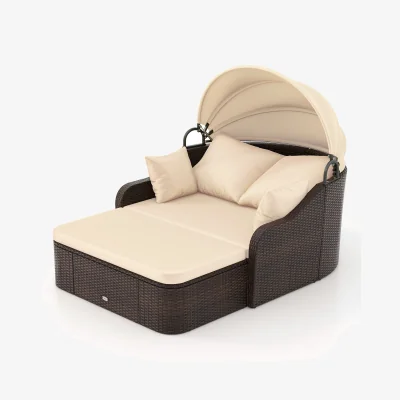 The Range Patio PE Rattan Daybed - Brown