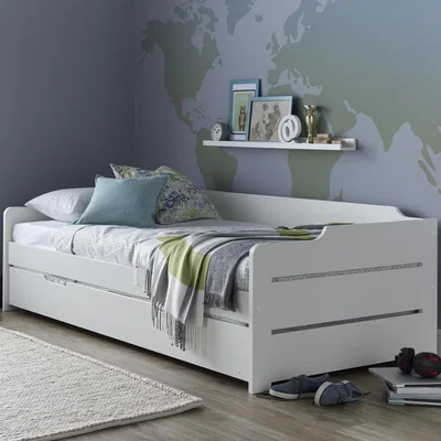 The Range Rest Relax Cosmic White Guest Bed With Trundle - Frame only - 3ft Single - White
