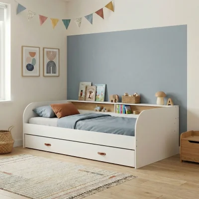 The Range Helene Day Bed with Pull-Out Trundle  - White