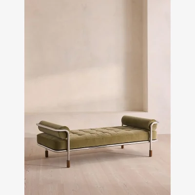 Soho Home Dylan Daybed, Velvet, Lichen, UK