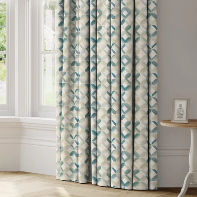 Dunelm Otti Made to Measure Curtains Otti Seafoam