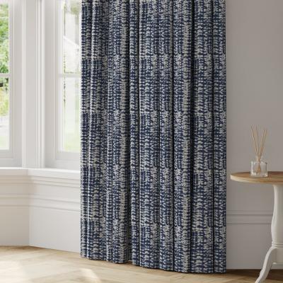 Dunelm Kotomi Made to Measure Curtains Kotomi Indigo