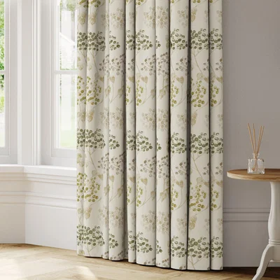 Dunelm Bloom Made to Measure Curtains green
