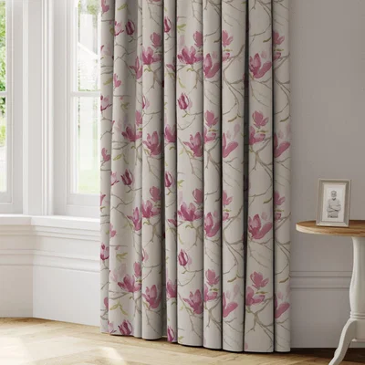 Dunelm Magnolia Made to Measure Curtains pink