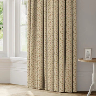 Dunelm Summer Jacquard Made to Measure Curtains orange