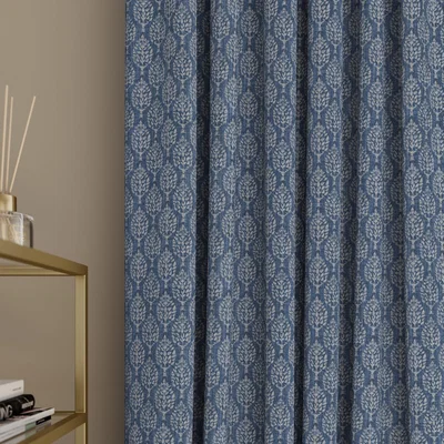Dunelm Connor Made to Measure Curtains Connor Sapphire
