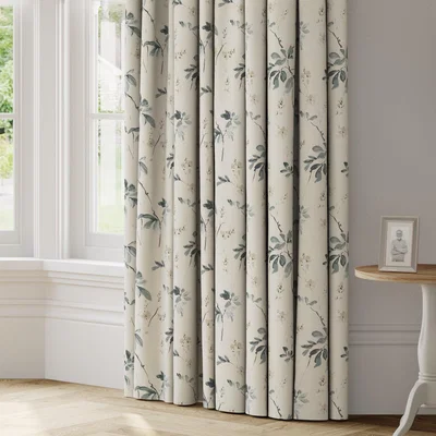 Dunelm Oriental Made to Measure Curtains blue