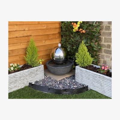 Furniture123 Stainless Steel Sphere Water Feature - Tranquillity