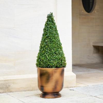 Furniture123 Small Copper Outdoor Metal Urn Hampton- Ivyline