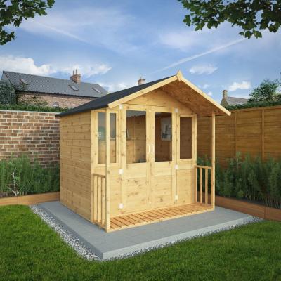 Furniture123 7 x 7ft Wooden Traditional Summerhouse - Mercia