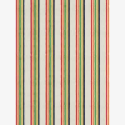 John Lewis Harlequin Helter Skelter Stripe Made to Measure Curtains and Roman Blind, Navy/Poppy/Apricot