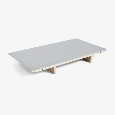Made in Design linoleum Extension leaf - / For CPH 30 extendable table - L 50 x 90 cm by Hay Grey