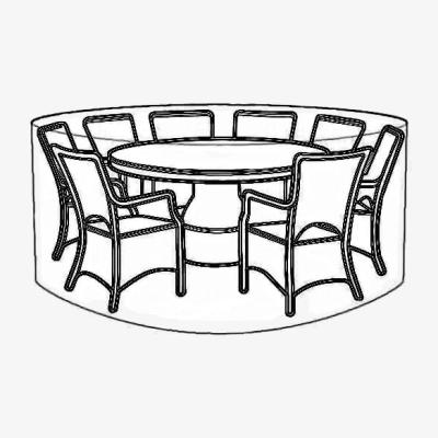 Downtown LG Outdoor DXCOV04 Deluxe Cover For 8 Seat Round Dining Set - Up To 180cm Table