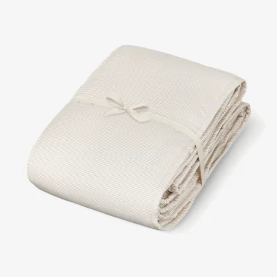 Westwing Organic Cotton Cot Bumper Camel