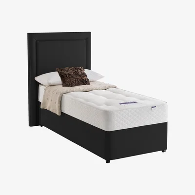 Furniture Village Silentnight - Miracoil Serenity Ortho Divan Set - Single - Black