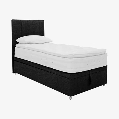 Furniture Village Hypnos - Bespoke Finesse Ottoman Divan Set - Single - Black