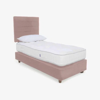 Furniture Village Harrison Spinks - Yorkshire 7.5K Shallow Divan Set with Taupe Legs - Single - Seven Blossom