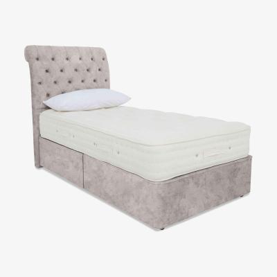 Furniture Village Hypnos - Luxury Firm 3 Divan Set with 2 Drawers - Single - Daytona Stone