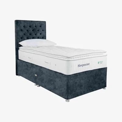 Furniture Village Sleepeezee - Natural Touch 3000 Pillowtop Divan Set with 2 Drawers - Single - Daytona Ocean