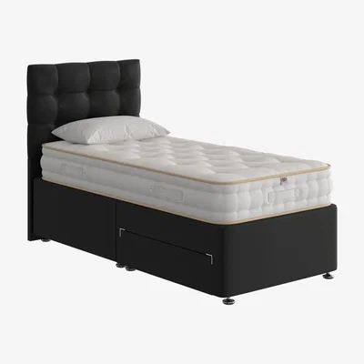 Furniture Village The Handmade Bed Company - Boutique Ortho Divan Set - Single - Black
