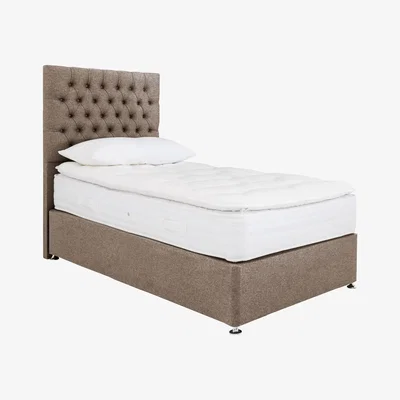 Furniture Village Sleep Story - Pillow Pocket 3000 Divan Set - Single - Brown