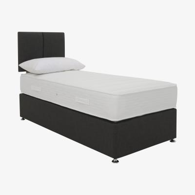 Furniture Village Highgrove - Essentials Dream Coil Divan Set with Trance Headboard - Single - Black