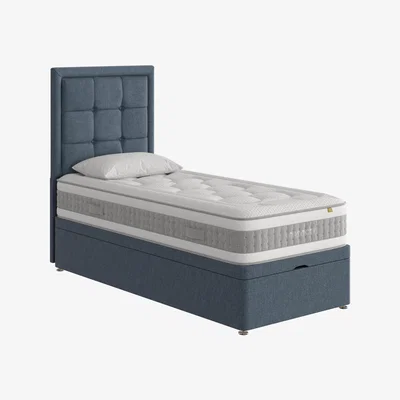Furniture Village Mammoth - Prestige Plus 4000 End Ottoman Divan Set - Single - Grey