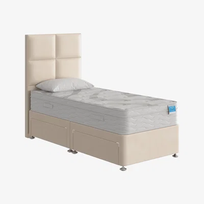 Furniture Village Sleep Story - Natural Luxury Hybrid Divan Set - Single - White