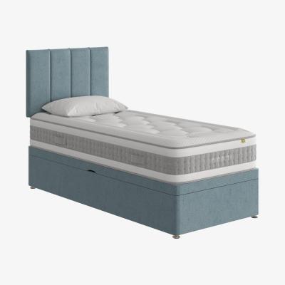 Furniture Village Mammoth - Prestige Pocket 2000 Side Ottoman Divan Set - Single - Blue